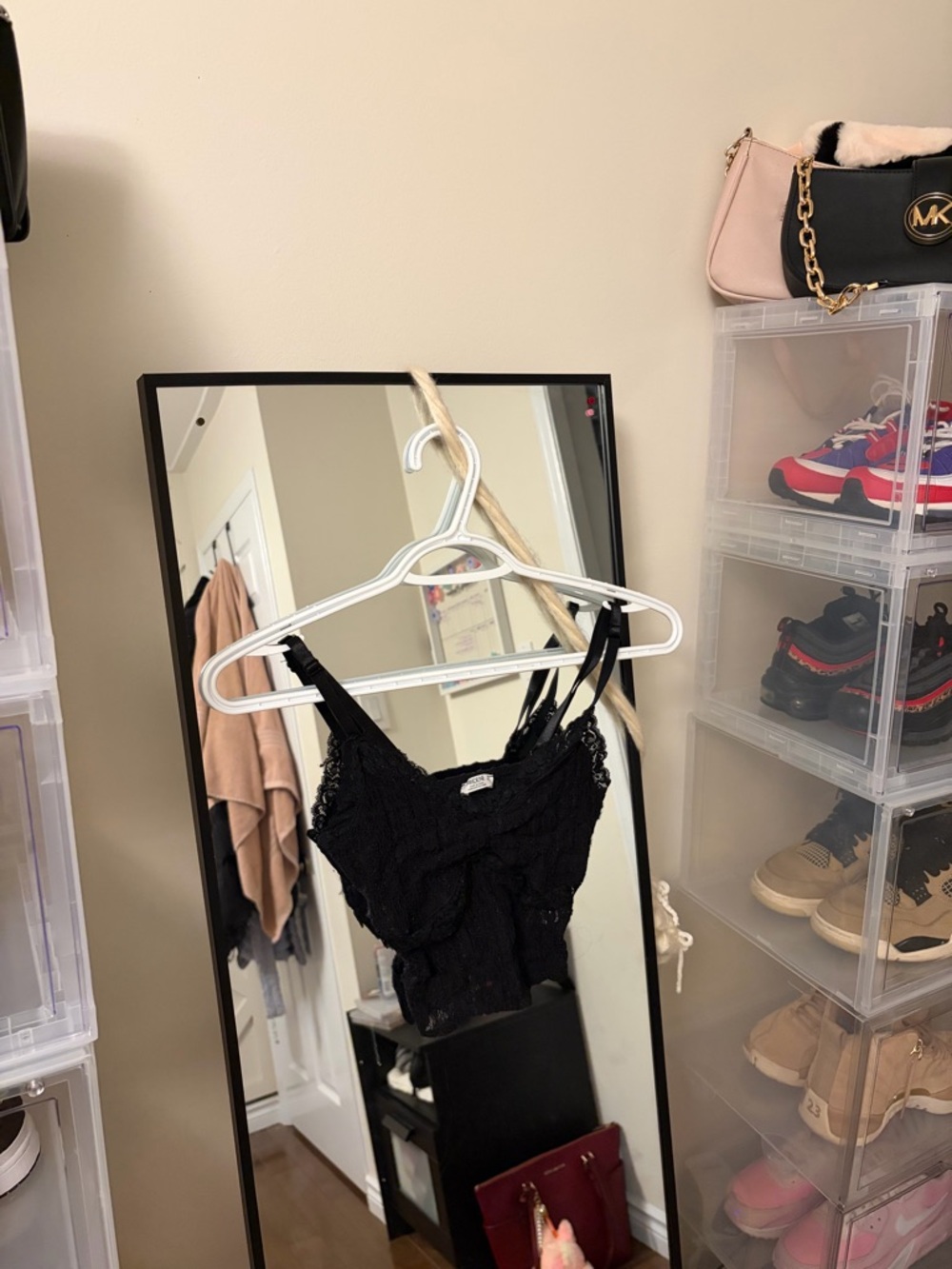 Ardene Black Lace Camisole Top